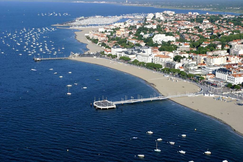 Bel Appt T2 Centre-Ville D'Arcachon Avec Terrasse Et Parking Exteriér fotografie